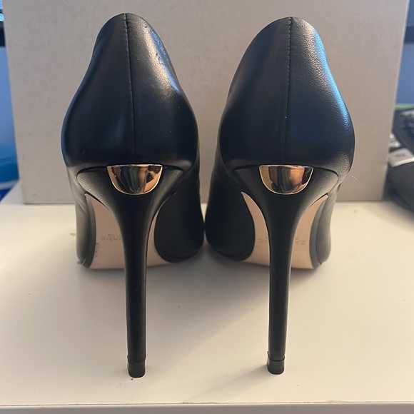 Zara Leather High Heel Shoes Sz 6.5 - Picture 4 of 7